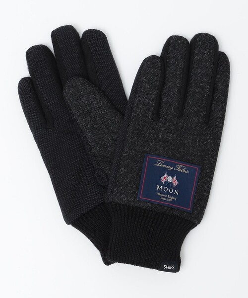 SHIPS(シップス)の「SHIPS: MOON ニット グローブ(手袋・メンズ・ブラック/グレー/ネイビー/ブラウン/ブラウン系・ONE SIZE)」の6枚目の写真