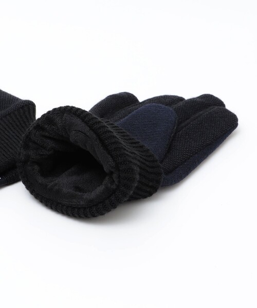 SHIPS(シップス)の「SHIPS: MOON ニット グローブ(手袋・メンズ・ブラック/グレー/ネイビー/ブラウン/ブラウン系・ONE SIZE)」の13枚目の写真