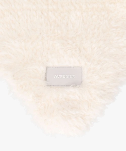OVERRIDE（オーバーライド）の「OVERRIDE  KNIT FURRY SCARF / オーバーライド（ハット・レディース・ブラック/グレー/ホワイト/ブラウン・FREE）」の20枚目の写真
