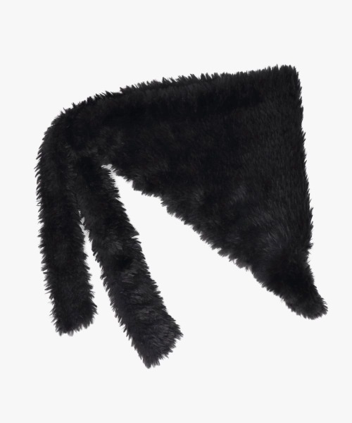 OVERRIDE（オーバーライド）の「OVERRIDE  KNIT FURRY SCARF / オーバーライド（ハット・レディース・ブラック/グレー/ホワイト/ブラウン・FREE）」の21枚目の写真