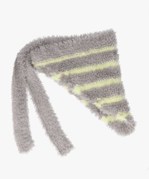 OVERRIDE（オーバーライド）の「OVERRIDE  KNIT FURRY SCARF / オーバーライド（ハット・レディース・ブラック/グレー/ホワイト/ブラウン・FREE）」の10枚目の写真