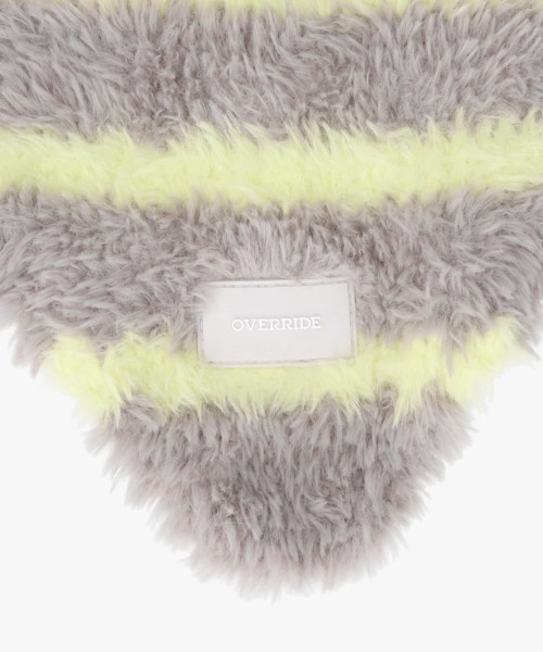 OVERRIDE（オーバーライド）の「OVERRIDE  KNIT FURRY SCARF / オーバーライド（ハット・レディース・ブラック/グレー/ホワイト/ブラウン・FREE）」の12枚目の写真