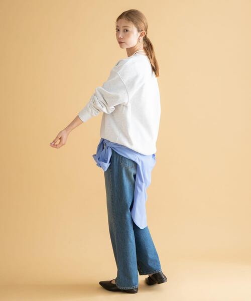 URBAN RESEARCH Sonny Label（アーバンリサーチサニーレーベル）の「GEM SPORTSWEAR　クルーネックロゴスウェット（スウェット・レディース・オートミール/ネイビー/スミクロ・LARGE/MEDIUM）」の9枚目の写真