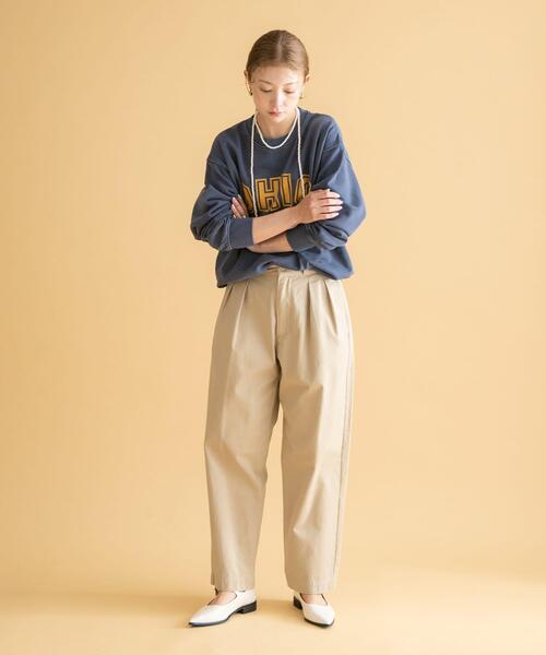 URBAN RESEARCH Sonny Label（アーバンリサーチサニーレーベル）の「GEM SPORTSWEAR　クルーネックロゴスウェット（スウェット・レディース・オートミール/ネイビー/スミクロ・LARGE/MEDIUM）」の17枚目の写真