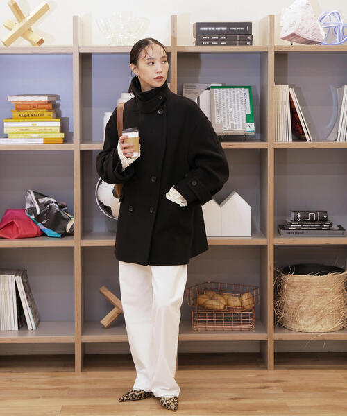 ◇2WAYメルトンPコート【動画有】（ピーコート）｜FREE'S MART