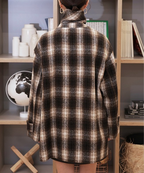 FREE'S MART（フリーズマート）の「◆2WAYメルトンPコート【動画有】（ピーコート・レディース・ブラック/ベージュ系その他/ブラウン系その他・SMALL/MEDIUM）」の22枚目の写真