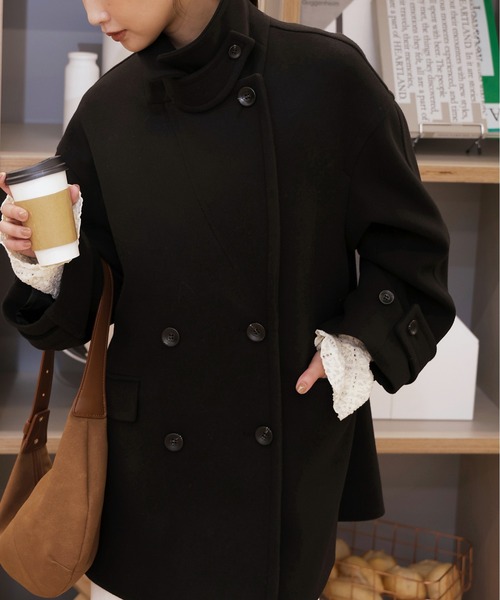 セール】◇2WAYメルトンPコート【動画有】（ピーコート）｜FREE'S MART