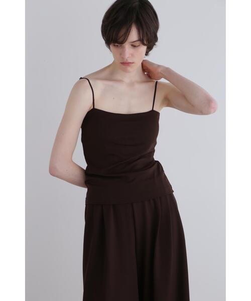 LE PHIL(ルフィル)の「カップインキャミトップ(キャミソール・レディース・ブラウン/ホワイト/ブラック・0/1)」の1枚目の写真