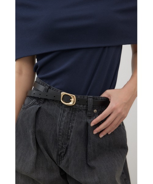 crie conforto（クリーコンフォルト）の「変形バックルベルト（ベルト・レディース・ブラウン/ブラック・FREE）」の9枚目の写真