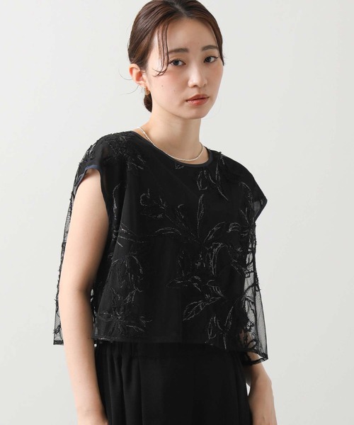 CHIGNON（シニヨン）の「モール刺繍レイヤードブラウス（シャツ/ブラウス・レディース・ブラック/アイボリー・FREE）」の20枚目の写真