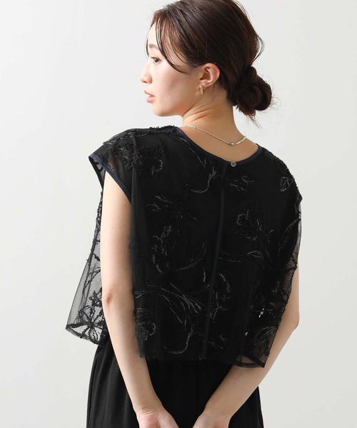 CHIGNON（シニヨン）の「モール刺繍レイヤードブラウス（シャツ/ブラウス・レディース・ブラック/アイボリー・FREE）」の22枚目の写真