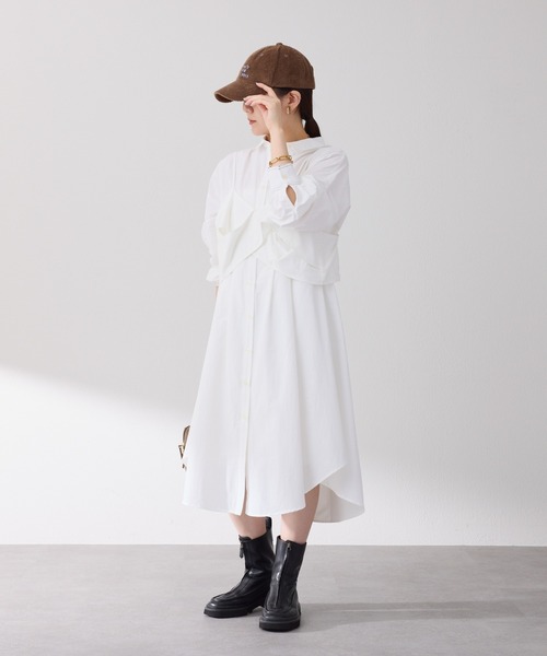 COLLAGE GALLARDAGALANTE(コラージュガリャルダガランテ)の「コーデュロイロゴキャップ(キャップ・レディース・アイボリー/ブラウン・FREE)」の7枚目の写真