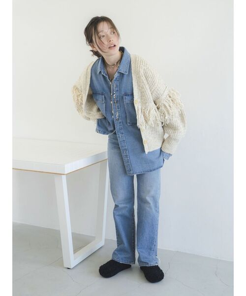 Ungrid（アングリッド）の「ボアデザインサボ（スリッポン・レディース・ブラック/アイボリー・L/M/S）」の13枚目の写真