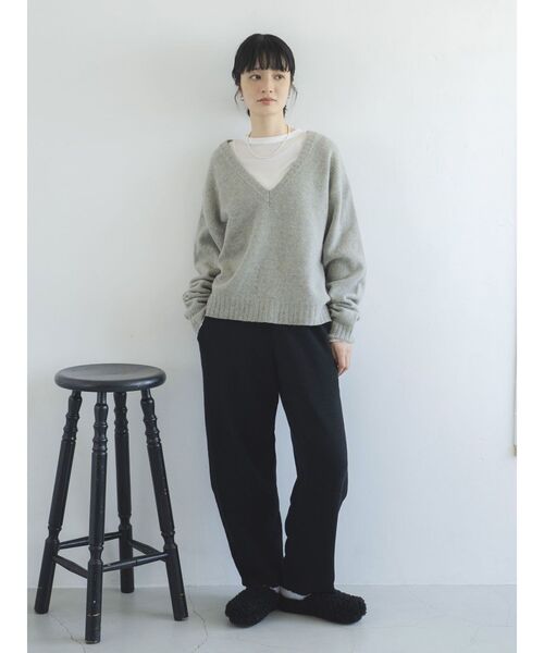 Ungrid（アングリッド）の「ボアデザインサボ（スリッポン・レディース・ブラック/アイボリー・L/M/S）」の15枚目の写真