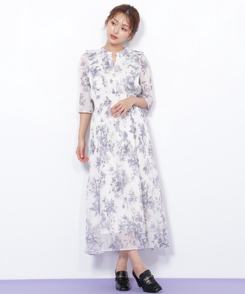 ◇ぼかしフラワープリントワンピース（ワンピース）｜JILL by