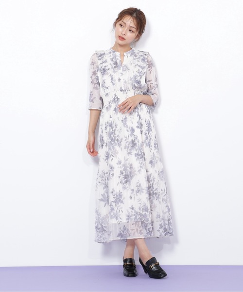 JILL by JILL STUART(ジルバイジルスチュアート)の「◇ぼかしフラワープリントワンピース(ワンピース・レディース・パープル系その他/ホワイト系その他/グリーン系その他・FREE)」の13枚目の写真