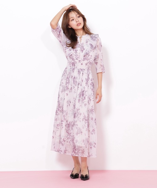 JILL by JILL STUART(ジルバイジルスチュアート)の「◇ぼかしフラワープリントワンピース(ワンピース・レディース・パープル系その他/ホワイト系その他/グリーン系その他・FREE)」の19枚目の写真