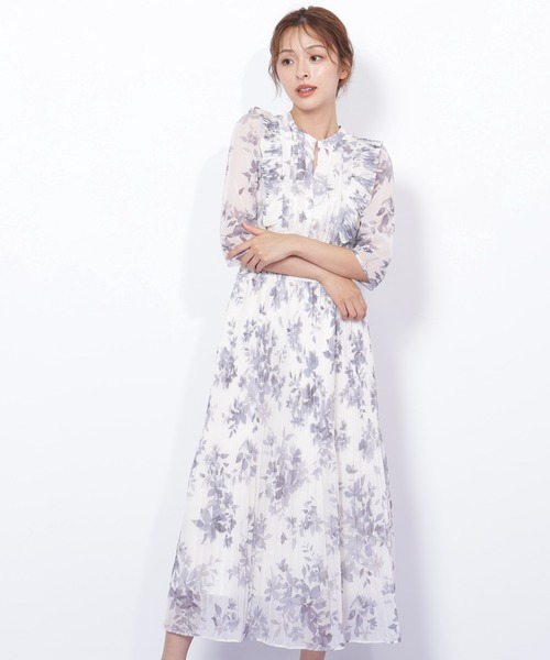 JILL by JILL STUART(ジルバイジルスチュアート)の「◇ぼかしフラワープリントワンピース(ワンピース・レディース・パープル系その他/ホワイト系その他/グリーン系その他・FREE)」の16枚目の写真