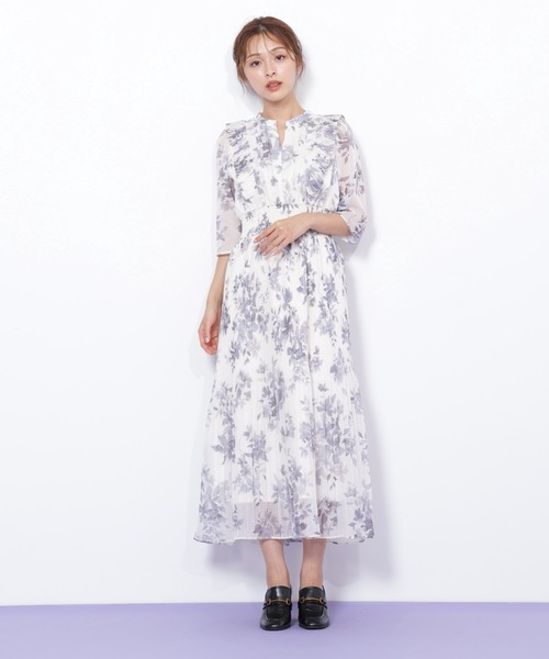 JILL by JILL STUART(ジルバイジルスチュアート)の「◇ぼかしフラワープリントワンピース(ワンピース・レディース・パープル系その他/ホワイト系その他/グリーン系その他・FREE)」の10枚目の写真