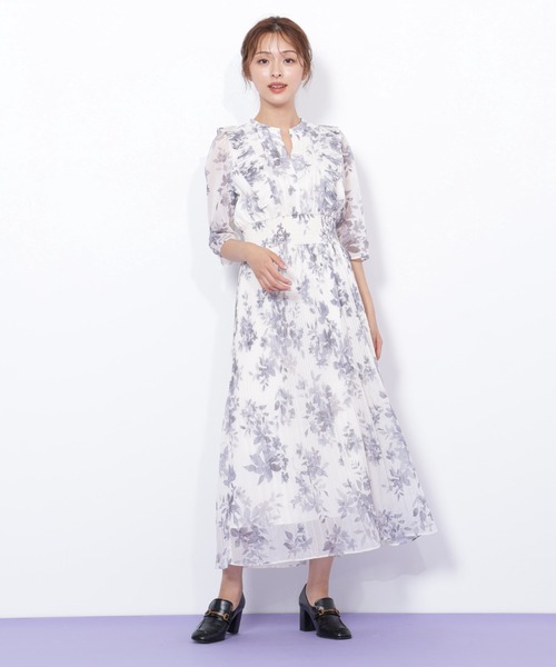 JILL by JILL STUART(ジルバイジルスチュアート)の「◇ぼかしフラワープリントワンピース(ワンピース・レディース・パープル系その他/ホワイト系その他/グリーン系その他・FREE)」の12枚目の写真