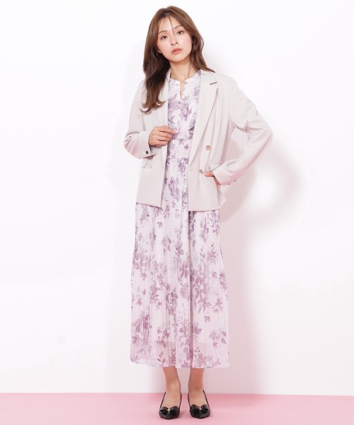 JILL by JILL STUART(ジルバイジルスチュアート)の「◇ぼかしフラワープリントワンピース(ワンピース・レディース・パープル系その他/ホワイト系その他/グリーン系その他・FREE)」の6枚目の写真