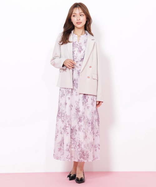 JILL by JILL STUART(ジルバイジルスチュアート)の「◇ぼかしフラワープリントワンピース(ワンピース・レディース・パープル系その他/ホワイト系その他/グリーン系その他・FREE)」の7枚目の写真