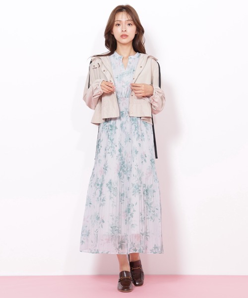 JILL by JILL STUART(ジルバイジルスチュアート)の「◇ぼかしフラワープリントワンピース(ワンピース・レディース・パープル系その他/ホワイト系その他/グリーン系その他・FREE)」の8枚目の写真