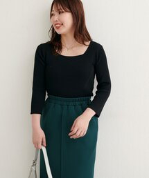 natural couture | 【ako】前後2WAY7分袖リブニット(ニット/セーター)