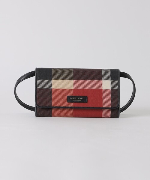 BLUE LABEL CRESTBRIDGE（ブルーレーベルクレストブリッジ）の「クレストブリッジチェックPVCウォレットショルダー（ショルダーバッグ・レディース・レッド/ベージュ系その他/ダークネイビー/ブルー系その他2・FREE）」の19枚目の写真