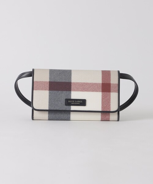 BLUE LABEL CRESTBRIDGE（ブルーレーベルクレストブリッジ）の「クレストブリッジチェックPVCウォレットショルダー（ショルダーバッグ・レディース・レッド/ベージュ系その他/ダークネイビー/ブルー系その他2・FREE）」の6枚目の写真