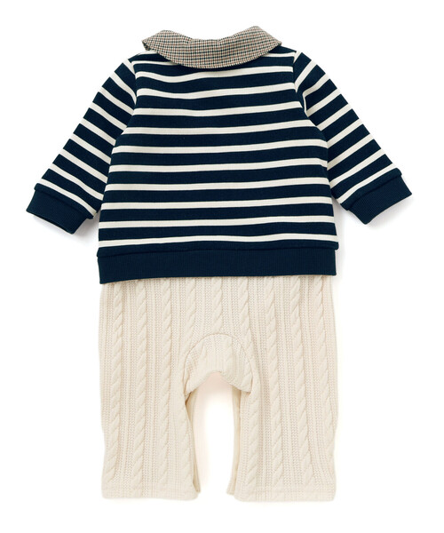 SLAP SLIP BABY（スラップスリップベビー）の「アニマルクマサガラ刺しゅうチェックボーダーロンパースベビー(70~80cm)（ロンパース・キッズ・レッド系その他/ブルー系その他2・80ｃｍ/70cm）」の7枚目の写真