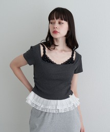 RAY CASSIN | ランジェリーレイヤードTシャツ(Tシャツ/カットソー)