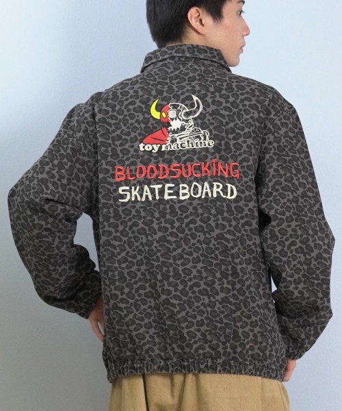 TOY MACHINE/トイマシーン ジャケット 刺繍 レオパード柄 MTMFFJK9