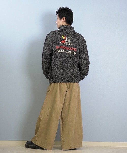 TOY MACHINE(トイ マシーン)の「TOY MACHINE/トイマシーン ジャケット 刺繍 レオパード柄 MTMFFJK9(その他アウター・メンズ・グレー/ブラック/ブラウン・M/L/XL)」の14枚目の写真