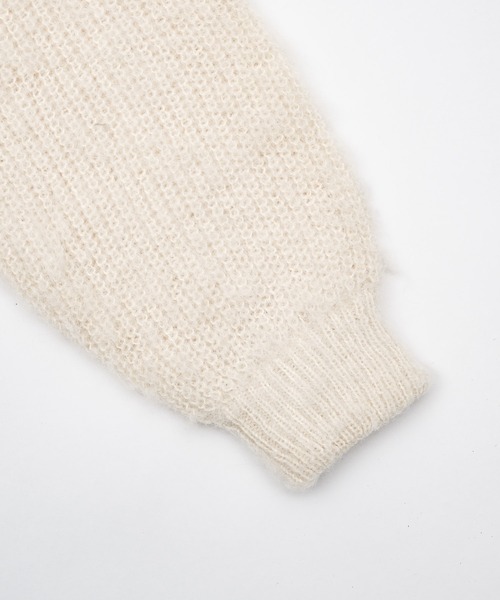 high neck mohair like knit/ハイネックモヘアライクニット（ニット