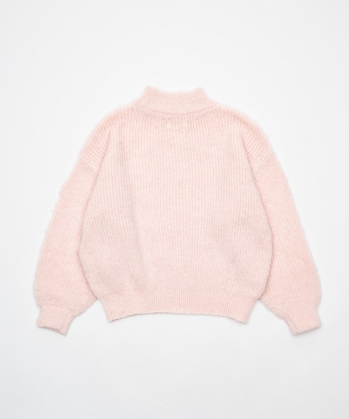 high neck mohair like knit/ハイネックモヘアライクニット（ニット