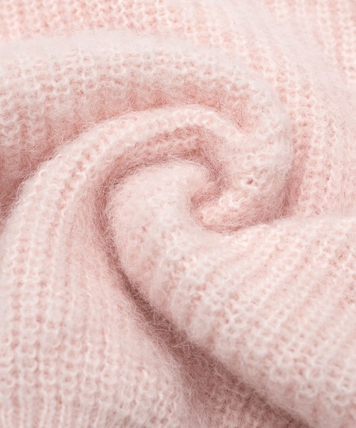 high neck mohair like knit/ハイネックモヘアライクニット（ニット