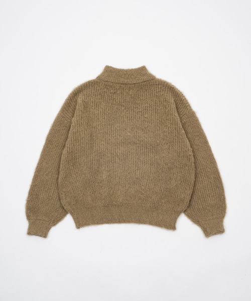 high neck mohair like knit/ハイネックモヘアライクニット（ニット