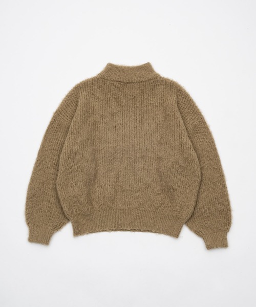 OLUN ハイネックモヘアライクニット high neck mohair like knit/ハイネックモヘアライクニット（ニット