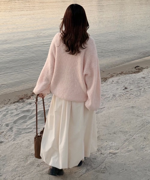 OLUN ハイネックモヘアライクニット high neck mohair like knit/ハイネックモヘアライクニット（ニット