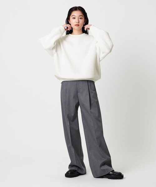 MARW UNITED ARROWS（マルゥ ユナイテッドアローズ）の「＜MARW UNITED ARROWS＞ダンボール クルーネック プルオーバー UNISEX（スウェット・レディース・ブラック/ホワイト/ダークブラウン/ベージュ・36/38）」の7枚目の写真