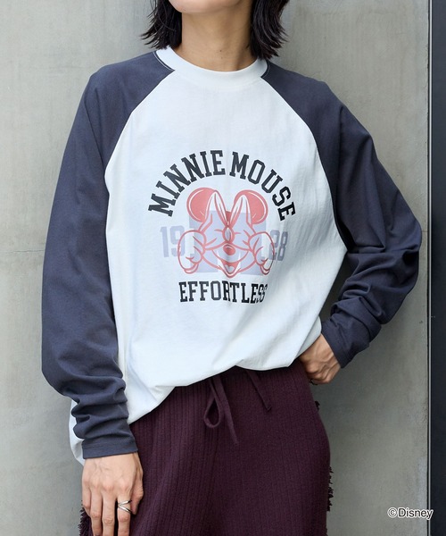セール】【Disney】別注 ミニーマウス オールドグラフィック オーバー