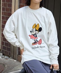 Disney（ディズニー）の「【Disney】別注 ミニーマウス オールドグラフィック オーバーサイズ 長袖Tシャツ（Tシャツ/カットソー）」