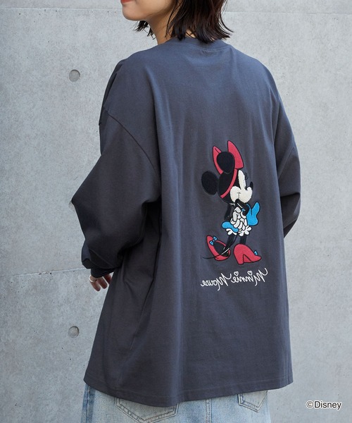 セール】【Disney】別注 ミニーマウス オールドグラフィック オーバー