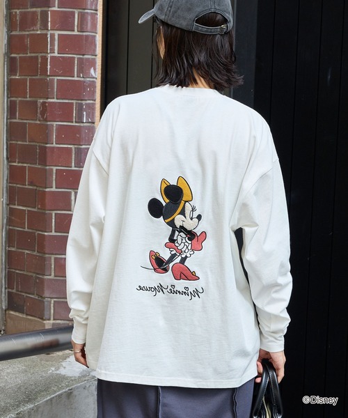 Disney】別注 ミニーマウス オールドグラフィック オーバーサイズ 長袖