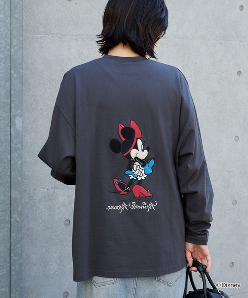 Disney】別注 ミニーマウス オールドグラフィック オーバーサイズ 長袖