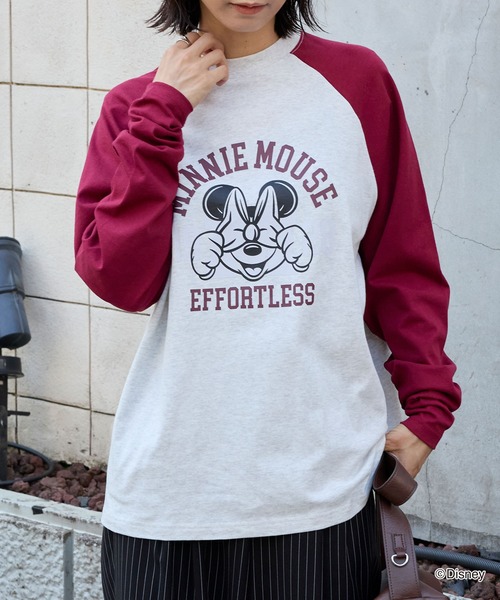 【新品】Babb Original ミニーマウス 長袖Tシャツ　ロンT Lサイズ 新品】Babb Original ミニーマウス 長袖Tシャツ ロンT Lサイズ