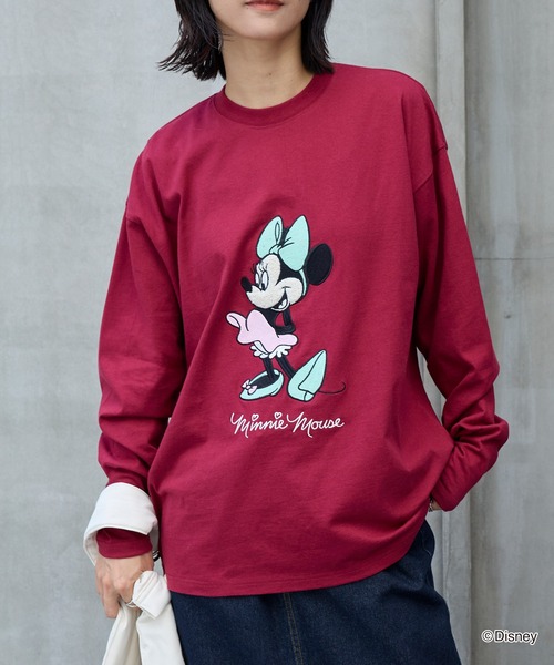 セール】【Disney】別注 ミニーマウス オールドグラフィック オーバー