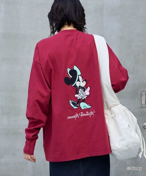 【新品】Babb Original ミニーマウス 長袖Tシャツ　ロンT Lサイズ 新品】Babb Original ミニーマウス 長袖Tシャツ ロンT Lサイズ