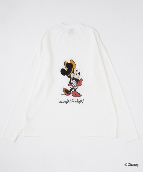 セール】【Disney】別注 ミニーマウス オールドグラフィック オーバー